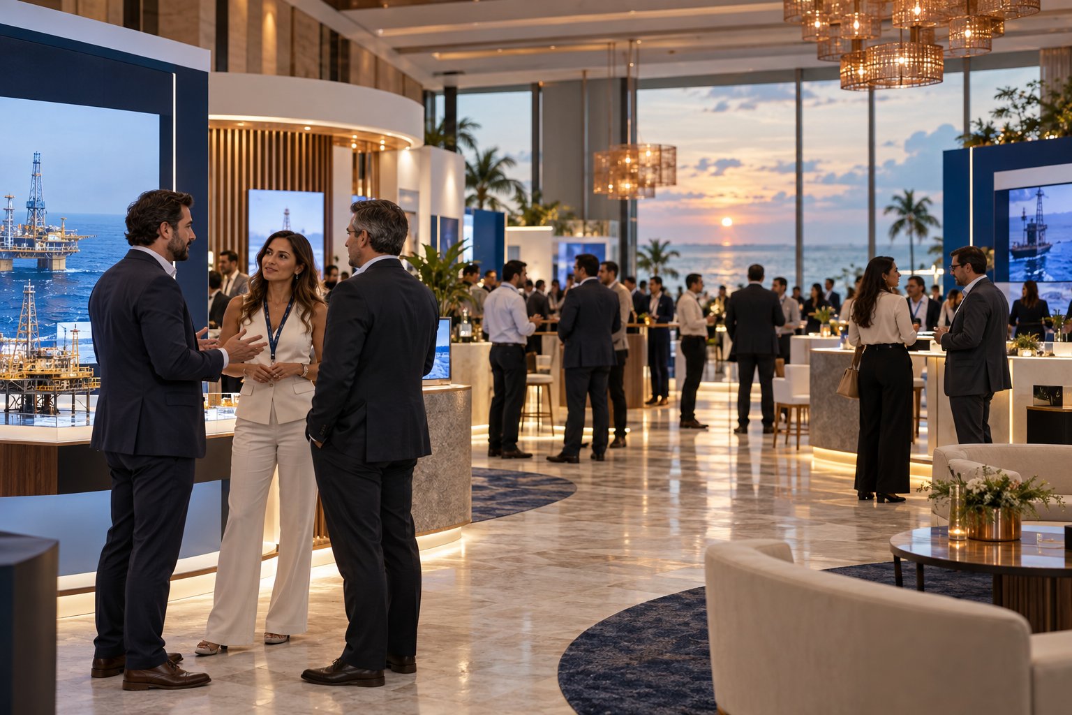 Exposición y encuentro de negocios del sector energético; imagen ilustrativa